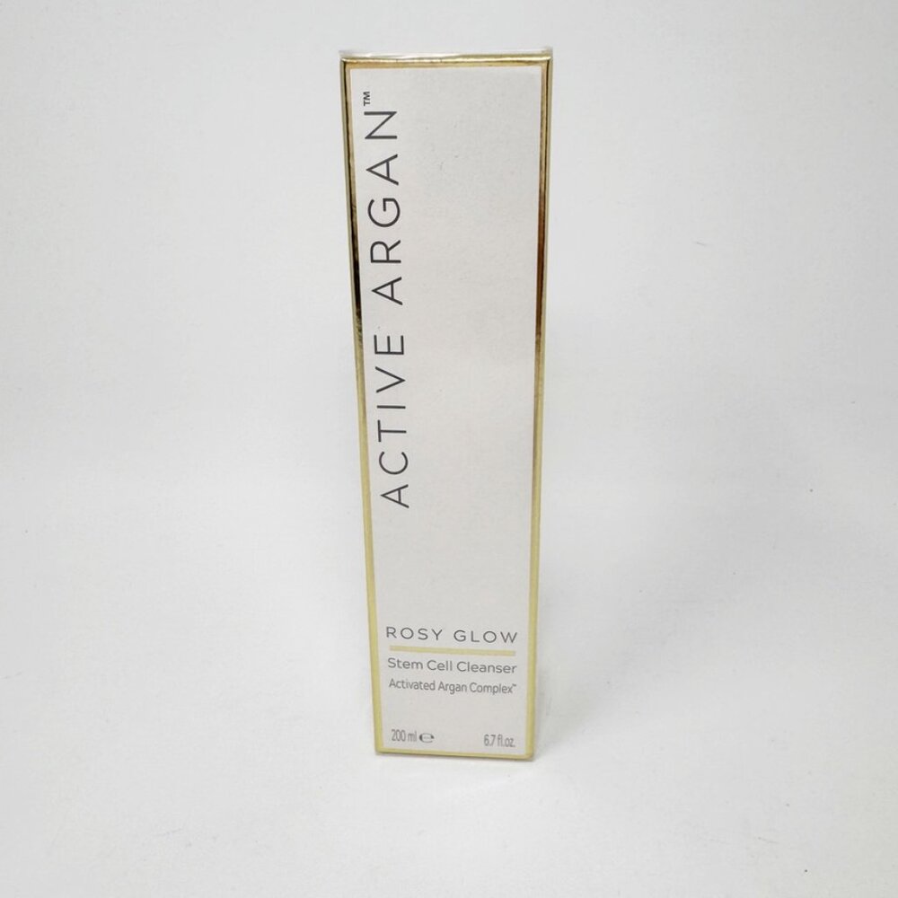 Active Argan Rosy Glow Stem Cell Cleanser  6.7 fl Oz.  New & Sealed